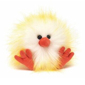 Rare Jellycat Crazy chick white and yellow